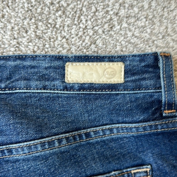 AG Kinsley High Rise Pop Crop Button Fly Blue Size 29 - Picture 6 of 8